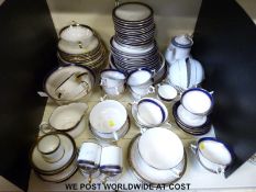 A large collection of Royal Worcester Regency dinner ware together with an Aynsley dinner service