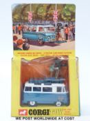 Corgi Toys diecast model Commer Mobile Camera Van, 479, with blue and white Commer Van, spun hubs,