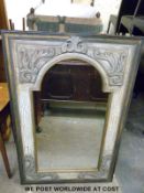 A continental style mirror (overall size 118cm x 78cm)