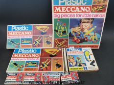 A collection of plastic Meccano c1970s,