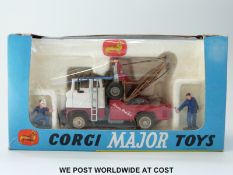 Corgi Major Toys diecast model Holmes Wrecker Recovery Vehicle Ford Tilt Cab, 1142, with red,