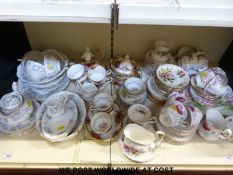 A very large collection of Royal Albert part tea sets, patterns including Old Country Roses,