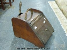 Coal scuttle and fire irons