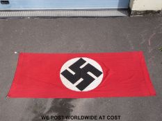 A Nazi Party Hamburg Town Hall banner or flag measuring 2.85m x 1.