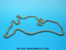 A 9ct gold belcher chain (50.