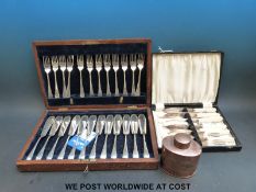 A plated fish service,