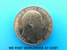 A 1902 gold full sovereign