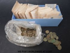 An amateur collection of Romano/Romano British bronze coins C300 AD comprising approx 120 in coin