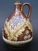 A Doulton Lambeth Kingsware style guglet (18cm tall)