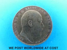 A 1908 gold full sovereign