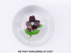 St Louis pansy glass paperweight,