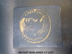 An amateur collection of largely overseas coins in an album,