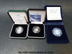 A 2001 Britannia silver proof 20 pence coin,