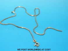 An 18ct gold necklace (4.