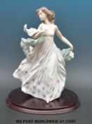 A Lladro figurine Summer Breeze with plinth