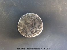 An Elizabeth I hammered silver sixpence.