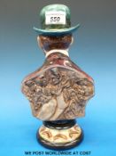 A Michael Sutty bust of Toulouse Lautrec,