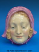 A Royal Doulton wall mask 'Sweet Anne'