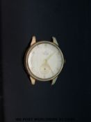 Smiths De Luxe 9ct gold gentleman's wristwatch with subsidiary seconds dial and gold hands and