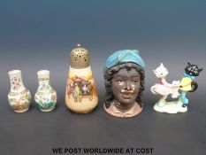 A Royal Doulton series ware sugar sifter, Goebel cats,