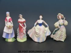 Four Royal Doulton figurines, Lisa HN2394, Jemma HN3168,