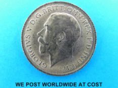 A 1925 gold half sovereign Melbourne mint