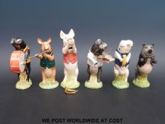 Beswick six piece pig band comprising 'John' PP1, 'Matthew' PP2, 'David' PP3, 'Andrew' PP4,