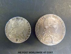 A George III 1787 shilling and sixpence, Northumberland reverse,