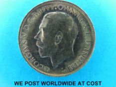 A 1921 gold full sovereign Perth Mint