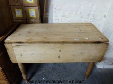 A Pembroke table (length 106cm) and two chairs