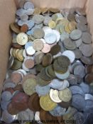 A collection of overseas coinage including Russia, Canada,