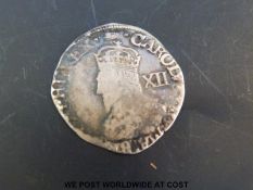 A Charles I York shilling