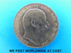 A 1907 gold full sovereign