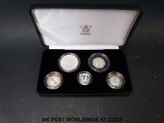 A 2000 Royal Mint cased Piedfort collection (no certificate),