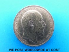 A 1909 gold full sovereign