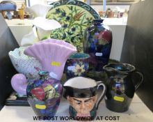 A collection of pottery by Shamrock & Sons to include examples Pomegranate, Abraham and Spring Time.