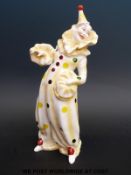 A Coalport figure 'Polka Dot Clown' from the Cavalcade of Clowns series