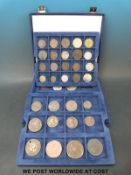 A collection of medallic and commemorative coins etc.