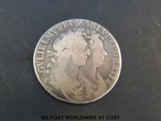 A William and Mary 1689 half crown.