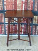 A Hatherley Patent folding campaign or coaching table,