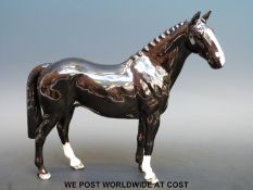 A Beswick Black Hunter,