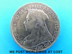 A 1900 gold full sovereign Sydney Mint