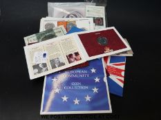 Ten various Royal Mint brilliant uncirculated coins including a crown collection, £2's,