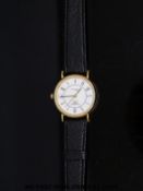 Longines Presence ladies wristwatch with Arabic numerals and date aperture on white face,