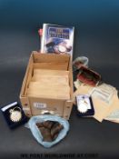 A quantity of world coins and banknotes including two East African Currency Board one shilling