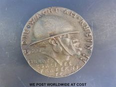 A German Defence of the Rhine Medallion French African Soldier (Congo) obverse,
