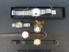 A quantity of wristwatches including Anker,