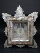 A mother of pearl Holy Land nativity scene,