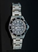 Rolex Oyster Perpetual Date Submariner gentleman's wrist watch with date aperture, luminous hands,