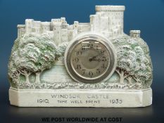 A 1910 Windsor Castle clock, 'Time Well Spent' 1935,